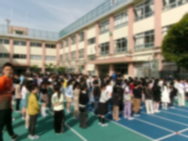 ２年生以上のお兄さん・お姉さん達と対面