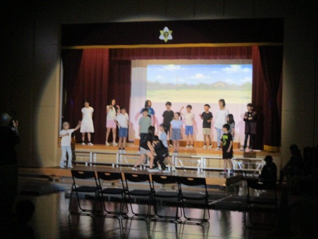 学芸会リハの様子５年２