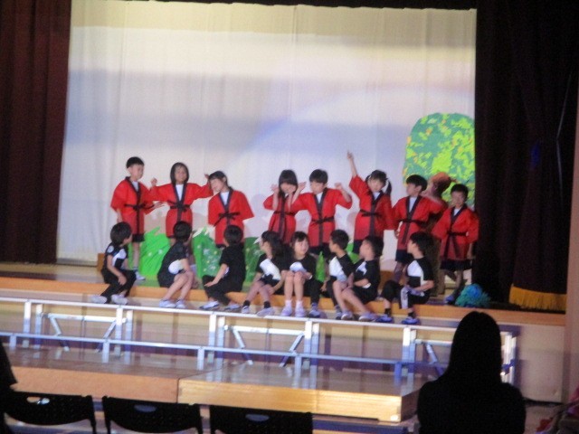 学芸会リハの様子１年２