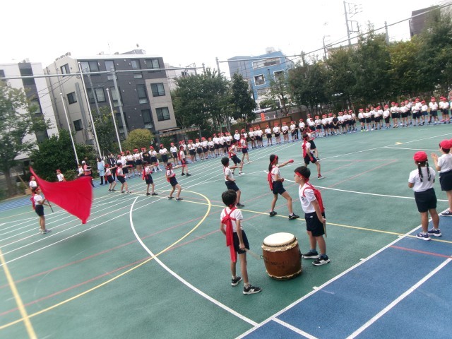 赤組の応援練習