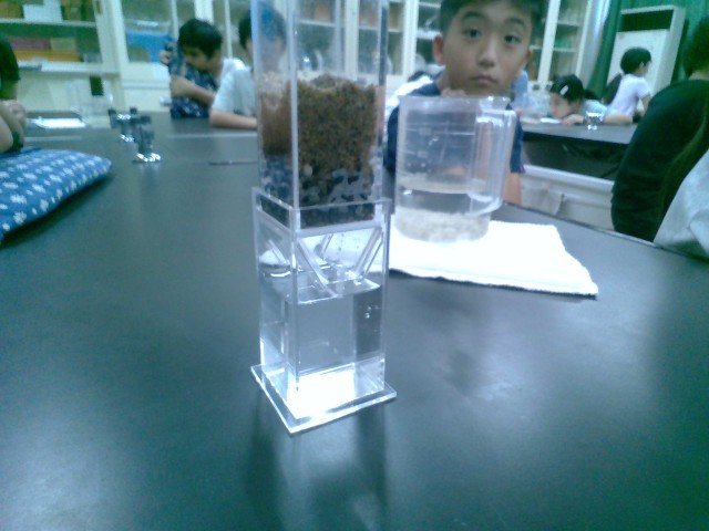 濾過した水がきれいに！