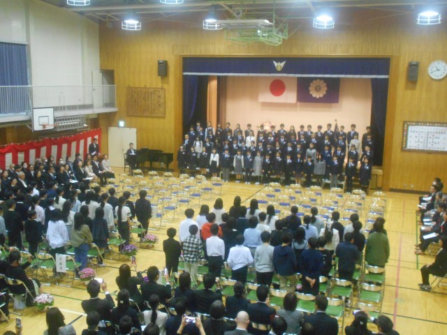 門出の言葉の様子